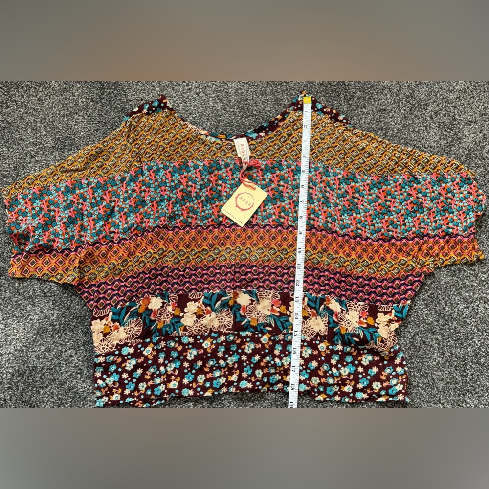 Anthropologie~RAGA~NWT~Boho Blouse~XS‎ A-2